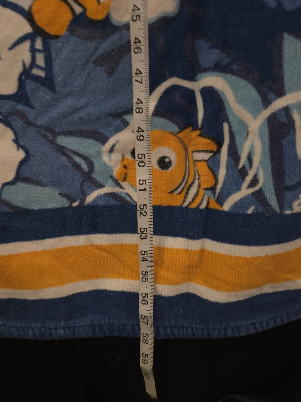 Vntg Disney Pixar Finding Nemo Beach Pool Bath Towel 100% Cotton 30